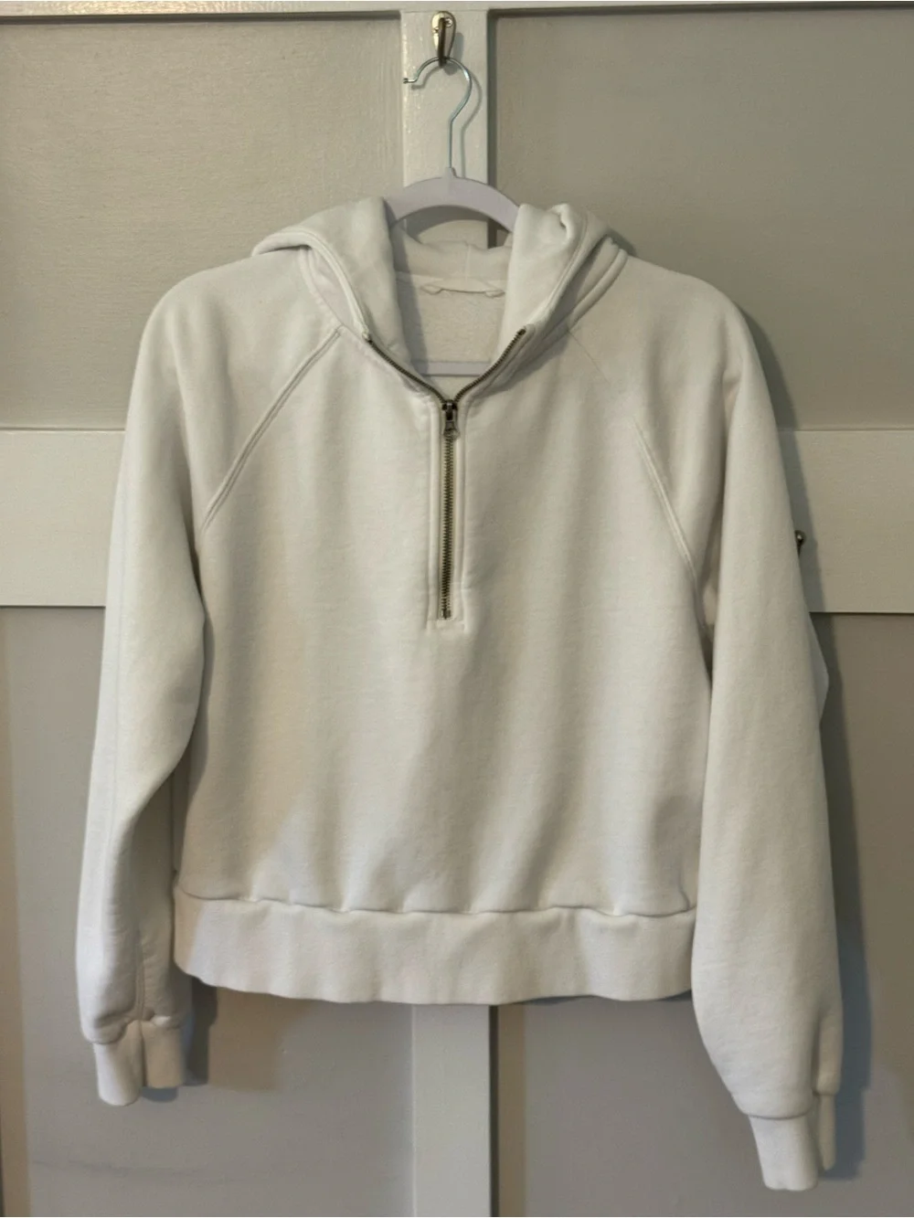 Vuori White Half-Zip Hooded Pullover - Picture 1 of 4
